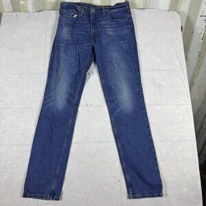 Levi's 511 Straight‎ Leg Jeans Mens Blue Denim 5-Pockets Outdoor Size 34x34